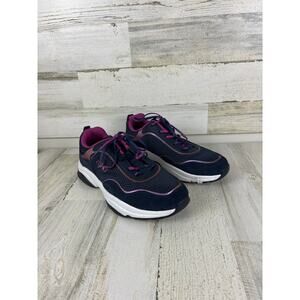 Ryka Womens 11 Blue Nostalgi Leather/Mesh Walking Shoes sneakers